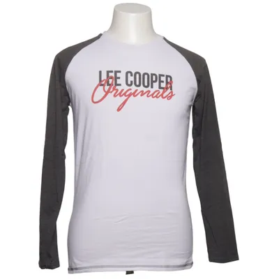 Baseballtröja (Vit, Grå) från Lee Cooper Bomull, Polyester