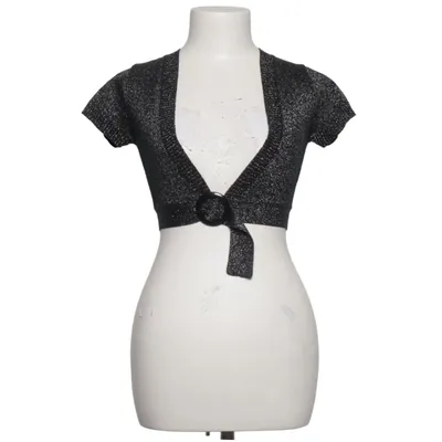Bolero (Black, Silver) from Pimkie Cotton, Metallic fiber, Polyester