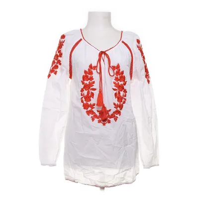 Blus (Vit, Röd) från Bodyflirt Bomull