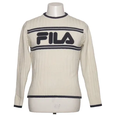 Sweatshirt (Hvid, Blå) fra White Line Fila Akryl, Uld