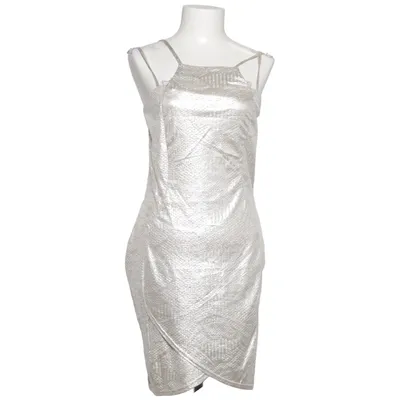 Cocktailklänning (Silverfärgad) från Diva Elastan, Polyester
