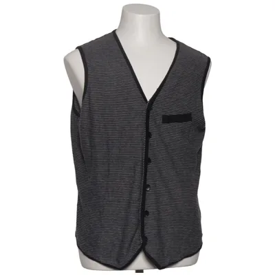 Vest (Black, Gray) from Mustang True Denim Cotton