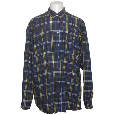 Flannel skjorte (Blå, Gul, Hvid) fra Lerros Bomuld