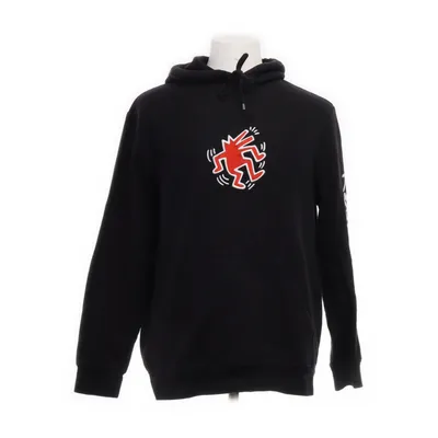 Huvtröja (Svart, Röd) från H&M Man Bomull, Polyester