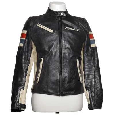 Motorcycle jacket (Black, Red, Blue, White) from Dainese Cotton, Leather, Nylon, Polyester