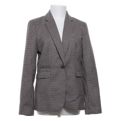 Blazer (Brun, Flerfarvet) fra H&M Polyester, Viscose
