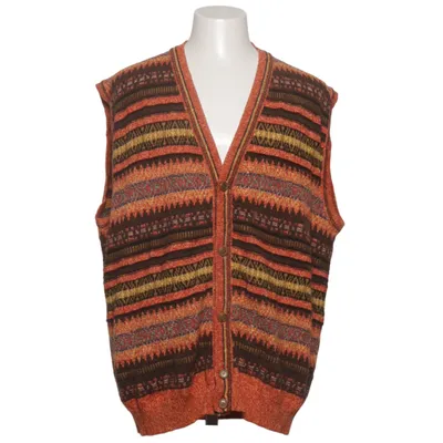 Vest (Orange, Multicolored) from Monello Cotton, Polyamide, Silk, Wool