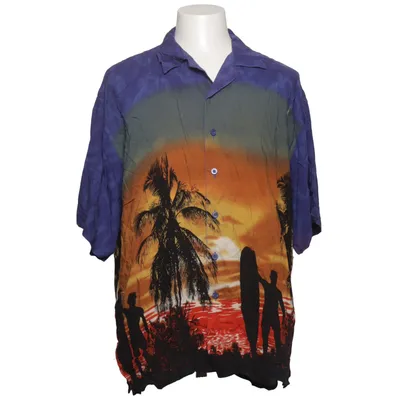 Chemise à manches courtes (Bleu, Multicolore) de Hawaii Viscose