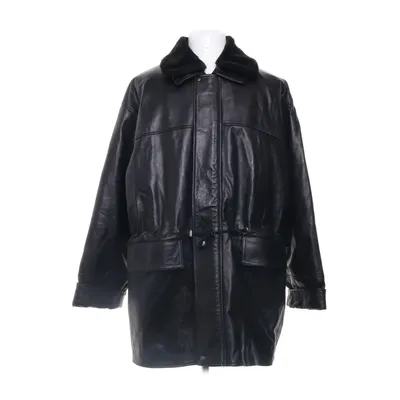Manteau en cuir (Noir) de Pelle Pelle