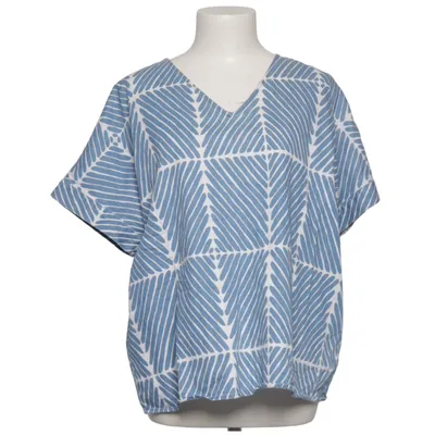 Top (Blue, White) from Marimekko x Uniqlo Cotton