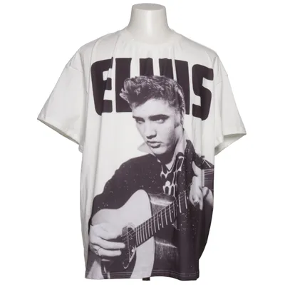 T-shirt (Vit, Svart) från Elvis Presley