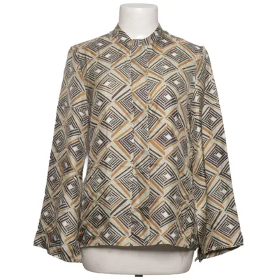 Blouse (Beige, Brown, Multicolored) from Guglielminotti Silk