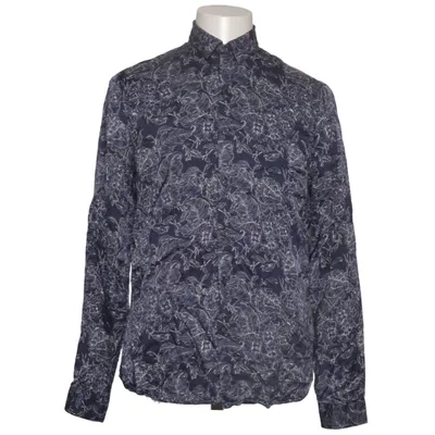 Shirt (Blauw, Wit) van Topman Premium Lyocell, Viscose