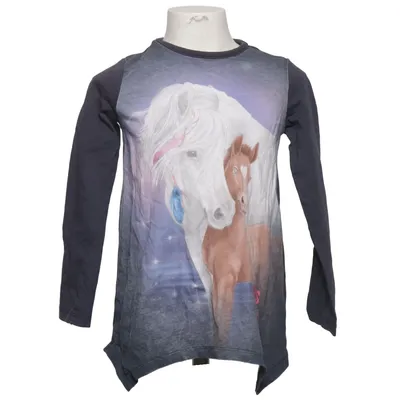 Long sleeve T-shirt (Blue, Multicolored) from Miss Melody Cotton