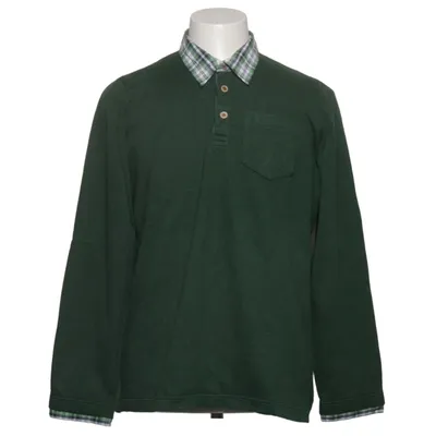 Rugby shirt (Green, White, Blue) from Henson & Henson Cotton