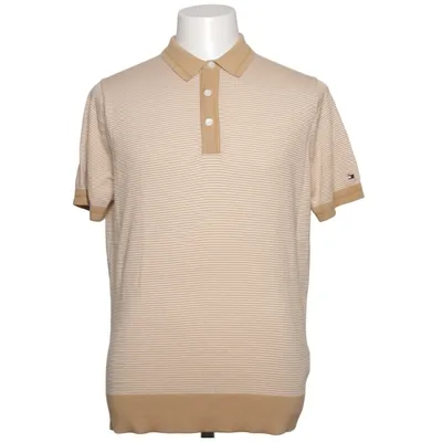 Pikétröja (Beige, Vit) från Tommy Hilfiger Bomull, Lyocell