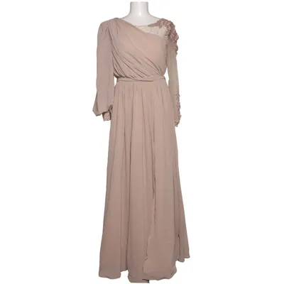 Aftenkjole (Beige) Elastan, Polyester