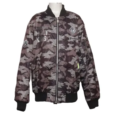 Bomberjack (Zwart, Grijs) van Grace Polyester