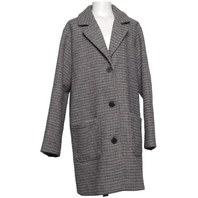 Jas (Zwart, Wit, Grijs) van Mango Polyester, Wol