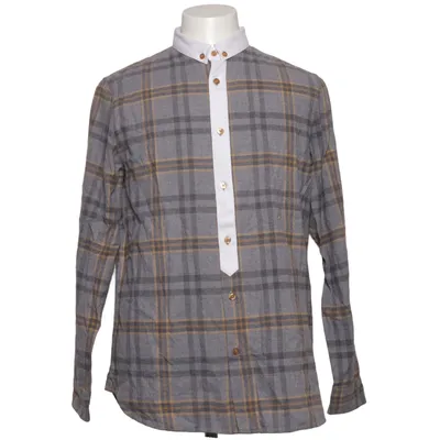 Flannel shirt (Gray, Brown, White) from Luis Trenker Cotton