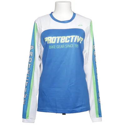 Cykeltrøje (Blå, Hvid, Grøn) fra Protective Elastan, Polyester