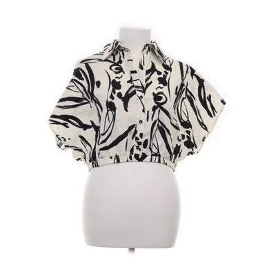 Short sleeve shirt (White, Black) from Reserved Cotton