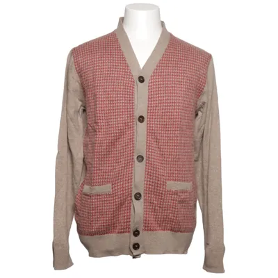 Cardigan (Beige, Red) from Barbour Cashmere, Cotton