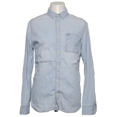 Denim blouse (Blauw) van Tommy Hilfiger Denim Katoen, Viscose