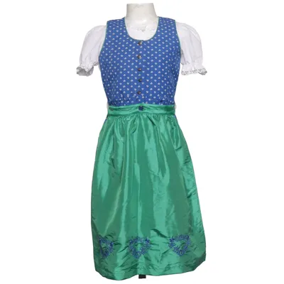 Dirndl (Blue, Green, White) from Edel Herz Cotton, Polyester