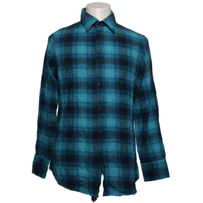 Flannel skjorte (Blå, Sort) fra Jachs Bomuld