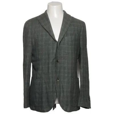 Blazer (Vert) de Boglioli Lin, Soie, Viscose, Laine