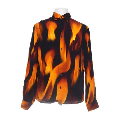 Skjorte (Orange, Sort, Flerfarvet) fra Sandro Viscose