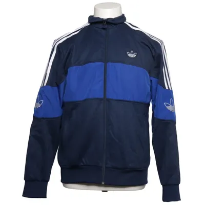 Träningsjacka (Blå, Vit) från Adidas Bomull, Återvunnen polyester