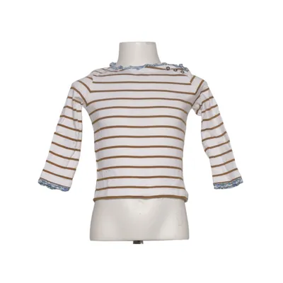 Långärmad t-shirt (Vit, Brun, Blå) från Cyrillus Bomull