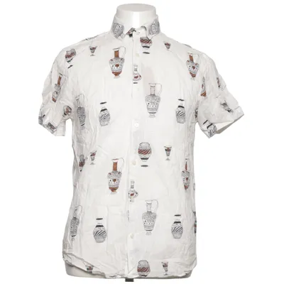 Short sleeve shirt (White, Brown, Black) from Zara Cotton