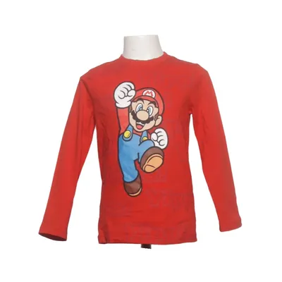 Langarmshirt (Rot, Mehrfarbig) von Super Mario Baumwolle