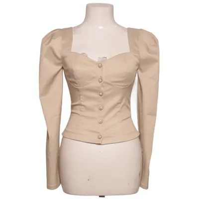 Blus (Beige) från Lichi Elastan, Polyester, Viskos