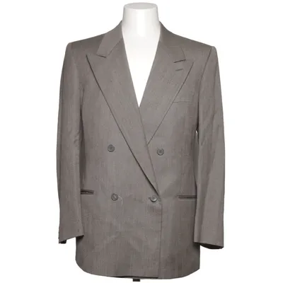 Blazer (Grijs) van Giorgio Armani Viscose, Wol