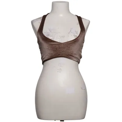 Crop top (Brun) fra Fashionkilla Elastan, Polyester