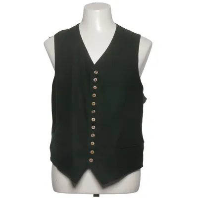 Suit vest (Green) from Allwerk Polyamide, Viscose, Wool