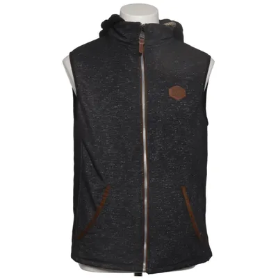 Short sleeve hoodie (Gray, Black) from Much More Cotton, Polyester