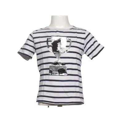 T-shirt (White, Blue) from Attention Cotton
