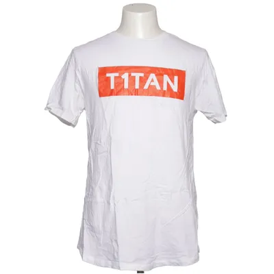 T-shirt (Wit, Rood) van Titan Katoen