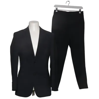 Suit (Black) from Sarar Viscose, Wool