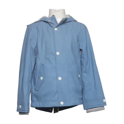 Rain jacket (Blue) from Marks & Spencer Cotton, Elastane, Polyester, Polyurethane