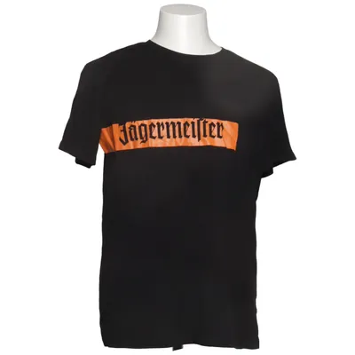 T-shirt (Svart, Orange) från Jägermeister Elastan, Ekologisk bomull