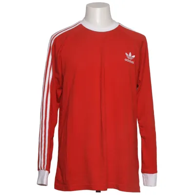 Lange mouwen shirt (Rood, Wit) van Adidas Originals Katoen, Elastaan