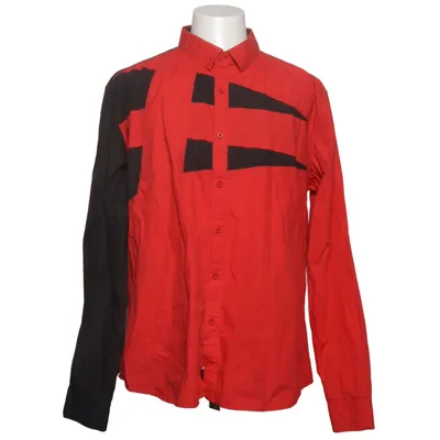Skjorte (Rød, Sort, Flerfarvet) fra Coofandy Bomuld, Polyester