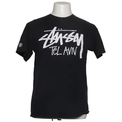 T-shirt (Sort, Hvid) fra Stüssy Bomuld