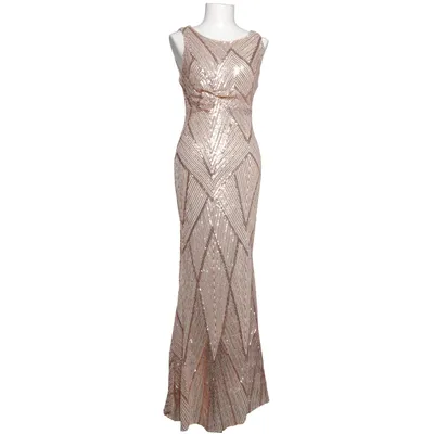Aftenkjole (Beige, Guld) fra Chicwish Polyester